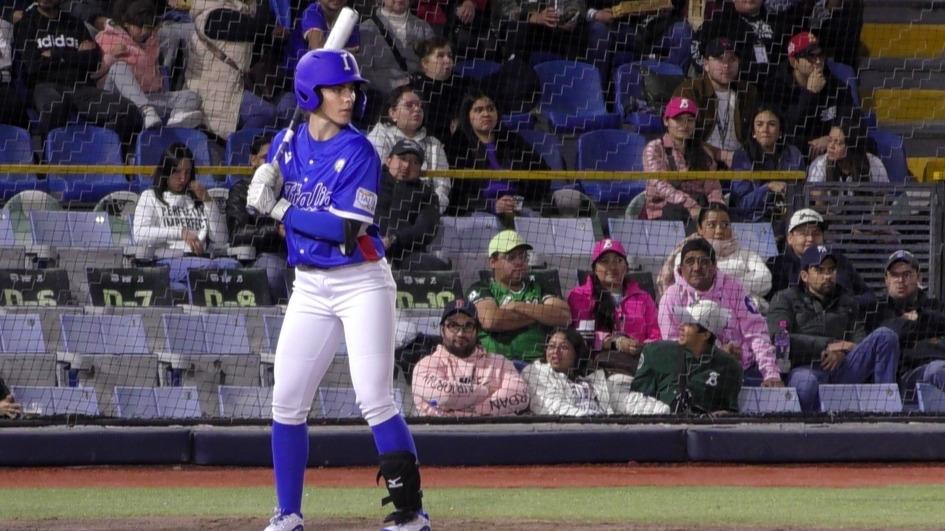 Erika Piancastelli in battuta a Leon nella sfida alle Bravas (Foto: MB Fibs)