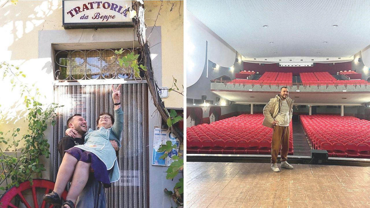 Walter Giustarini e nonna "Cate"