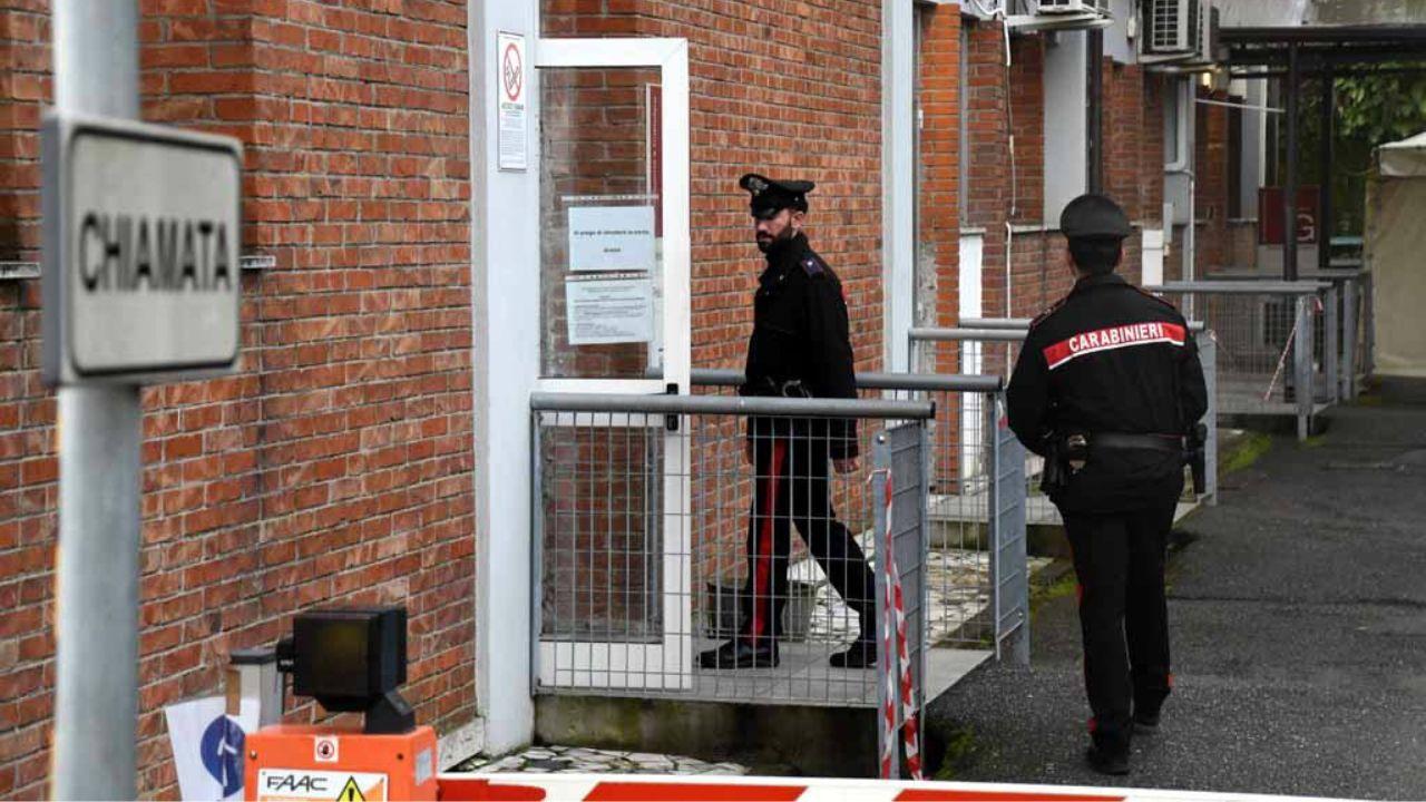 L'intervento dei carabinieri