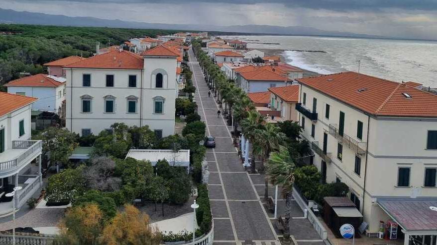Una vedura dall’alto di Marina di Cecina