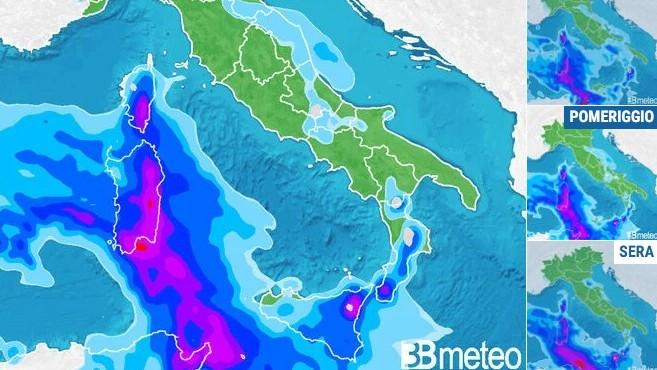 Maltempo in Sardegna, da domani si abbatterà il super ciclone: i sindaci valutano la chiusura delle scuole