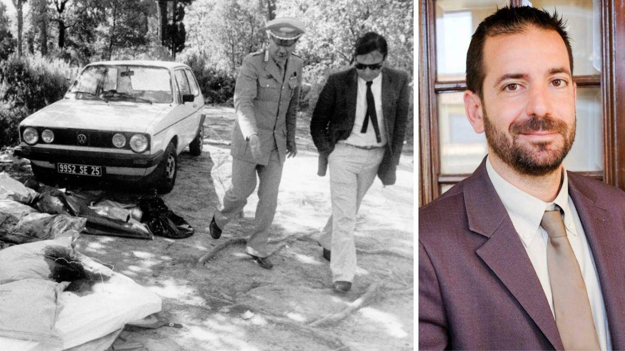 Il delitto di Scopeti del 1985, la scena dell'ultimo massacro attribuito al Mostro. A dx Mattia Alfano, l’avvocato che ha presentato l’esposto in Procura