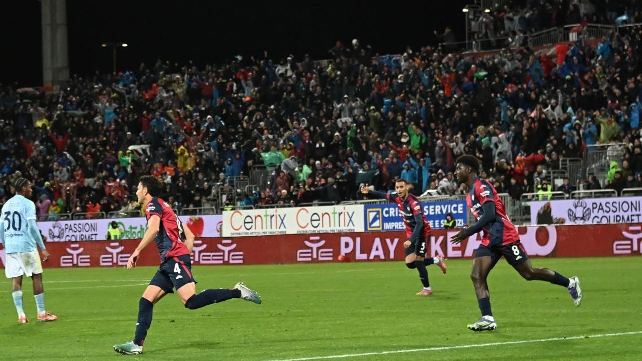 L'esultanza di Mazzitelli