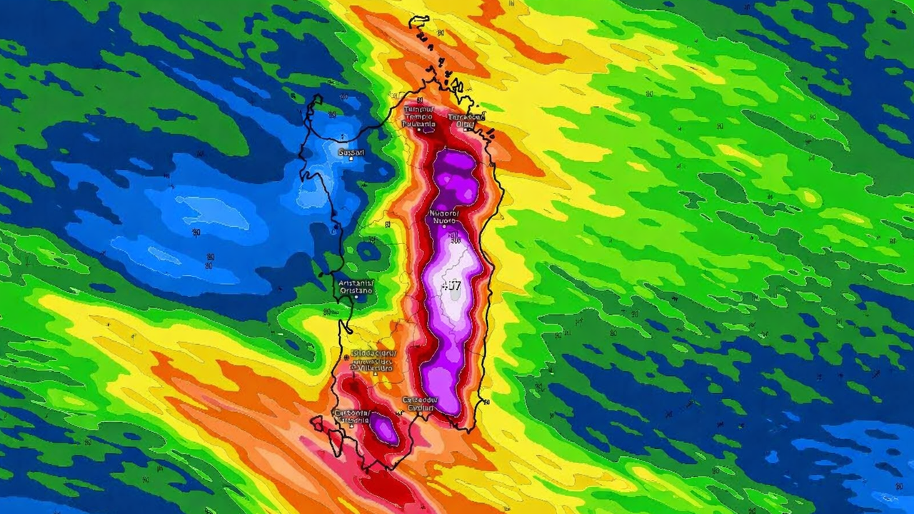 Maltempo in Sardegna, il super ciclone arriva domani mattina: 3 giorni di tempesta, onde alte 9 metri – Ecco le zone a rischio