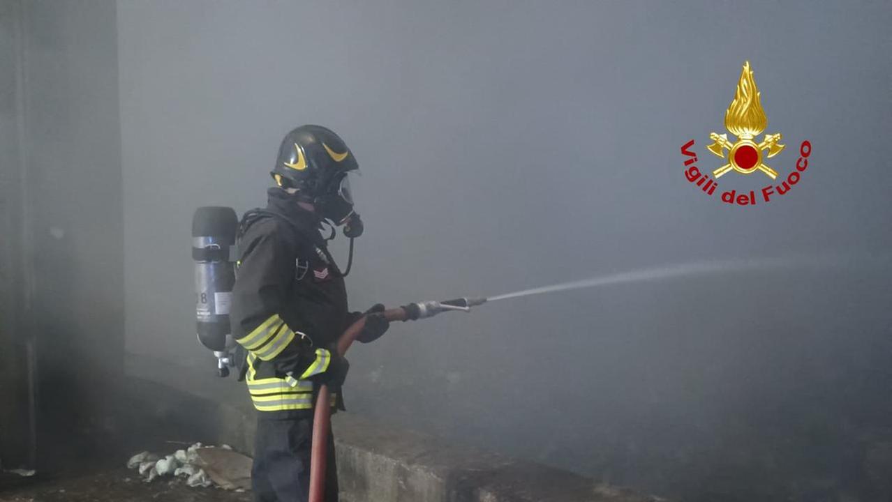 L'intervento dei vigili del fuoco