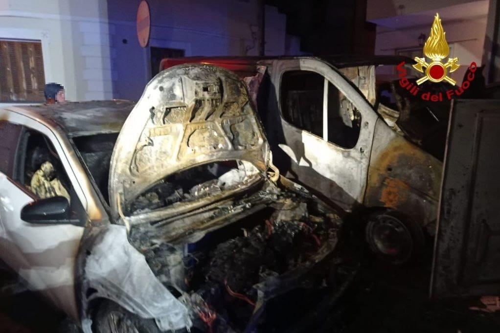 L'auto distrutta