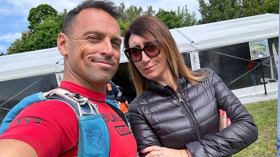 Sandro Bigozzi con la moglie Francesca Fallani