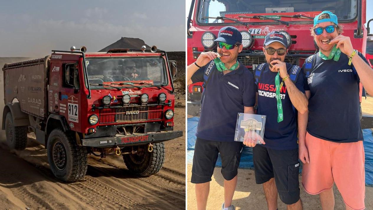 "Furia Rossa" e l'equipaggio con Sbrana