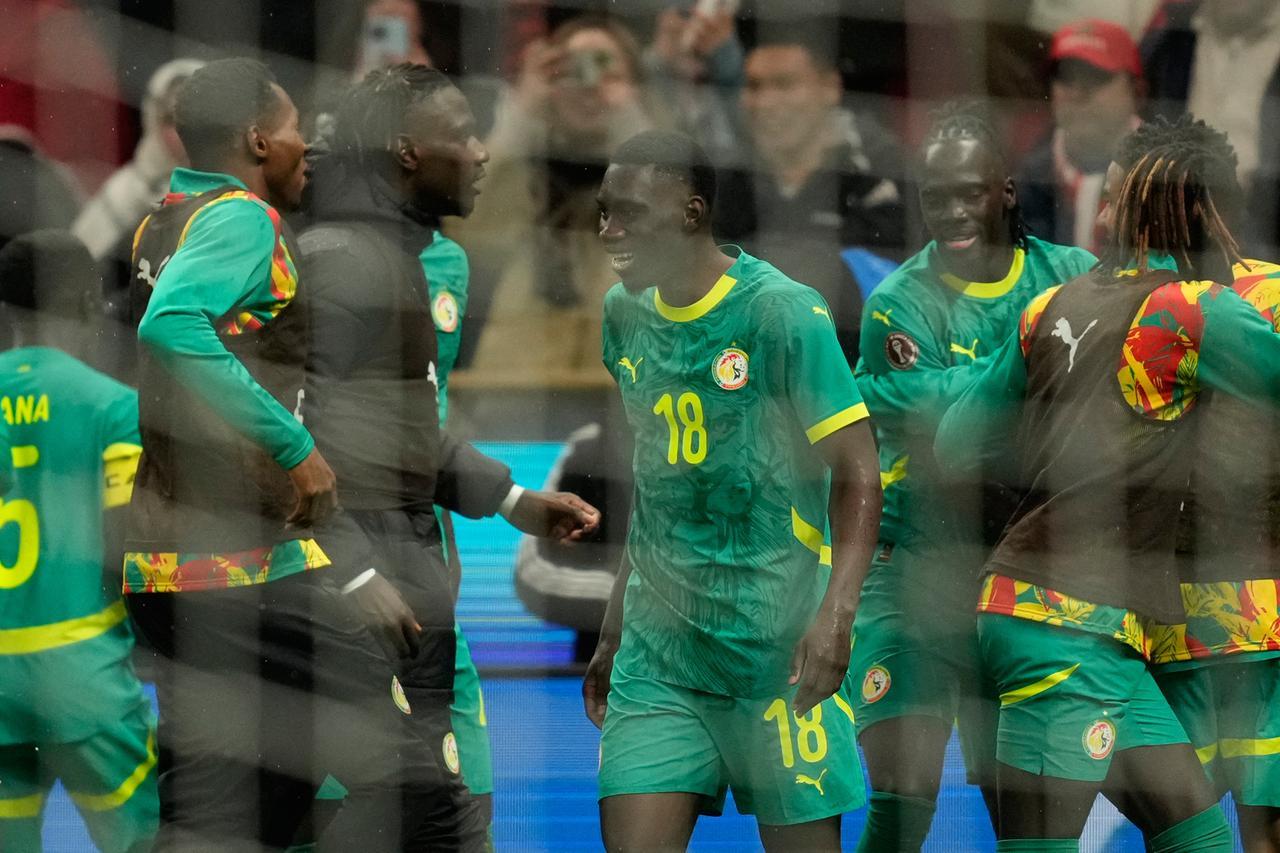 
	I festeggiamenti del Senegal dopo il gol

