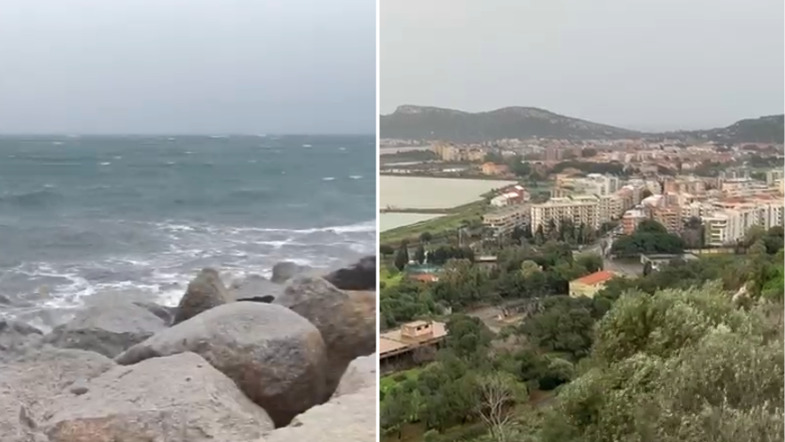 Ciclone Harry, la bufera inizia ad abbattersi nel Sud Sardegna: attivata l’Unità di crisi – VIDEO