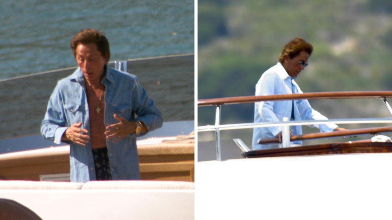 Valentino in Toscana sul suo yacht (Foto di Enzo Russo)