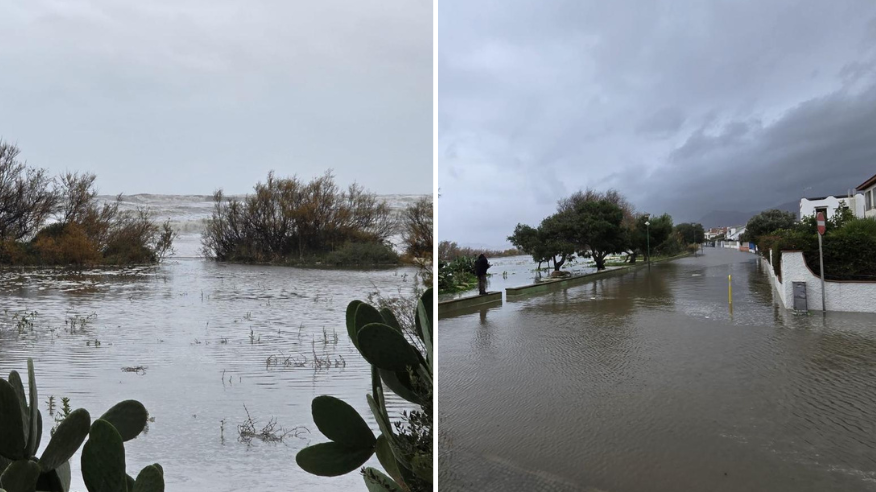 Allagamenti a Capoterra <em>(foto Mario Rosas)</em>