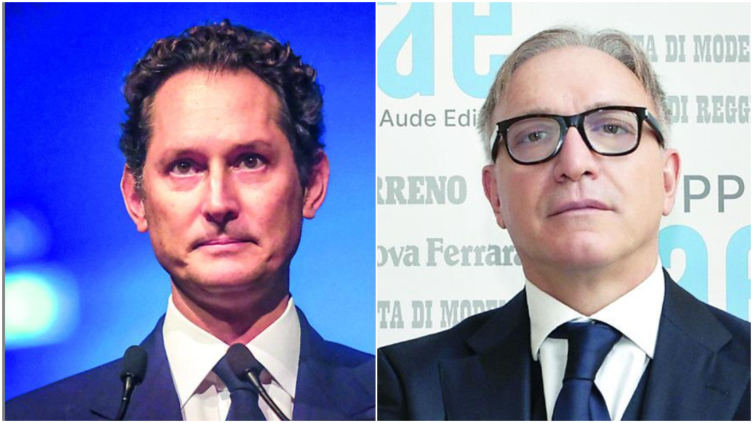 
	Da sinistra John Elkann, presidente del Gruppo Gedi e Alberto Leonardis, presidente e ad del Gruppo Sae

