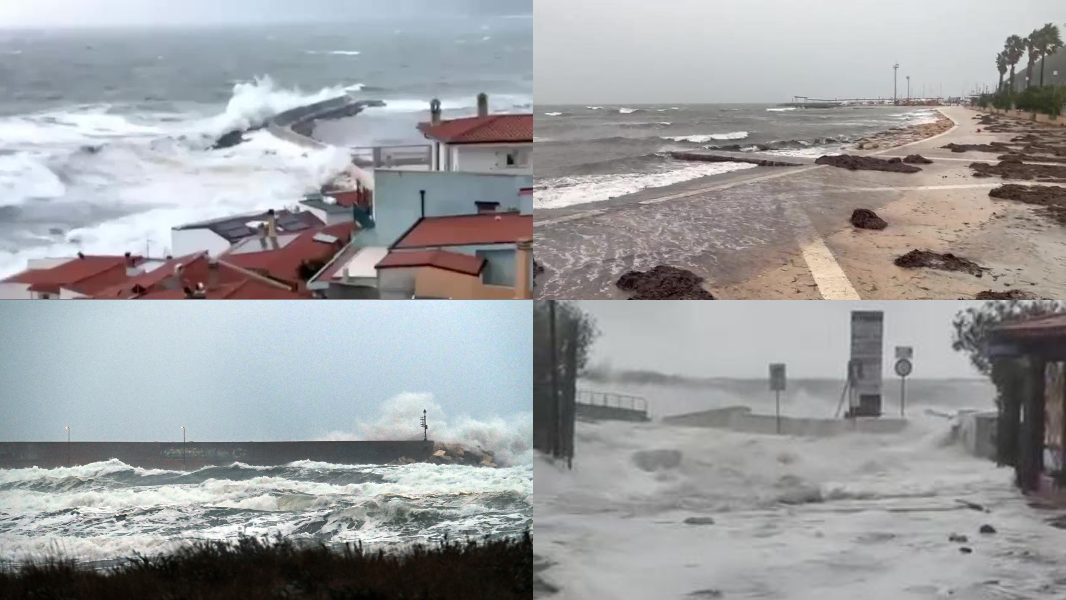 Schiarite in serata dopo il ciclone Harry: la Sardegna vede la fine della tempesta, ma resta il codice rosso