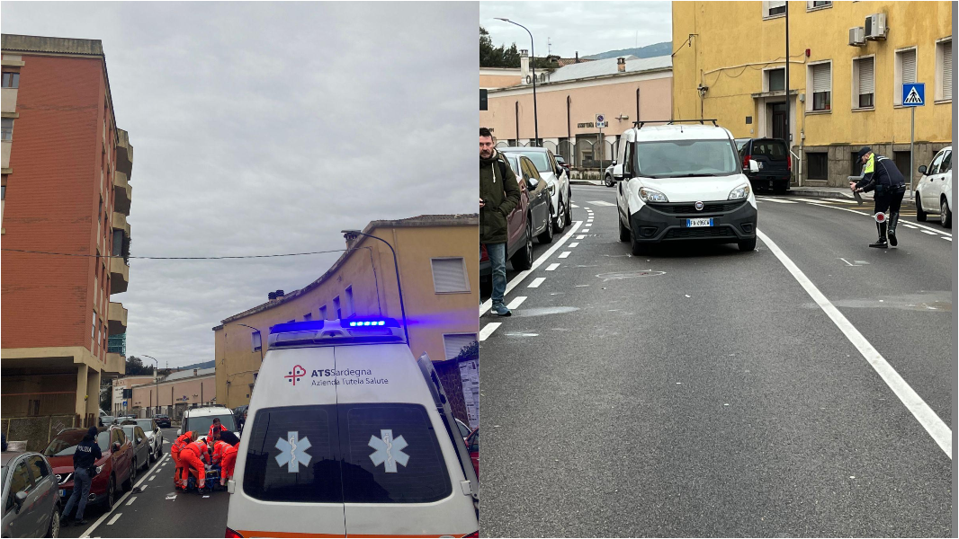Nuoro, attraversa la strada e viene travolta da un’auto: in codice rosso all’ospedale