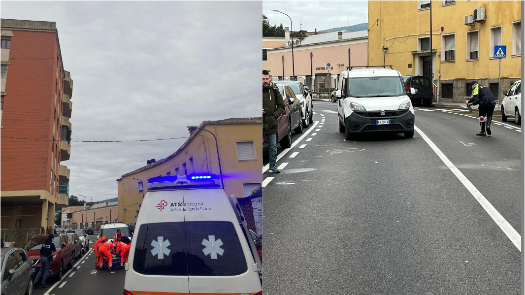 Nuoro, attraversa la strada e viene travolta da un’auto: in codice rosso all’ospedale