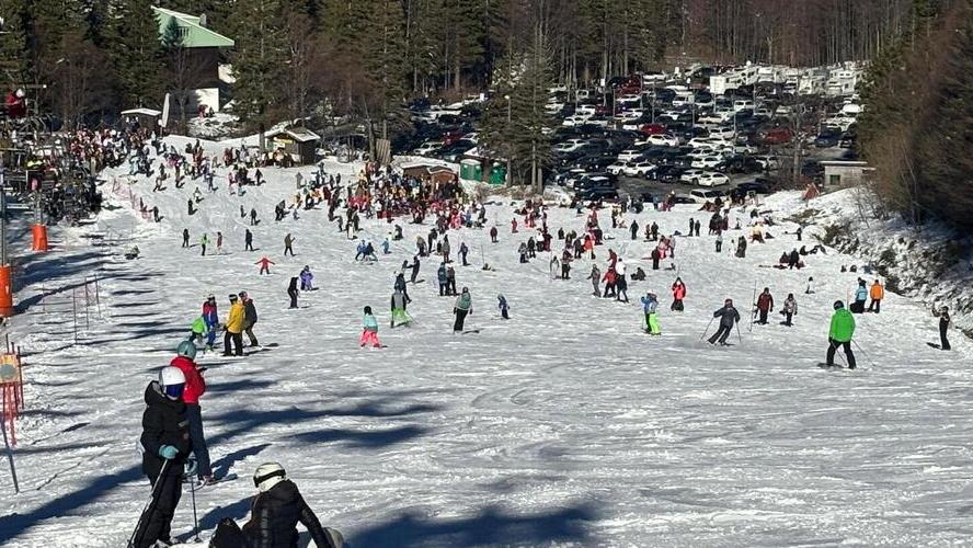 Sciatori all'Abetone