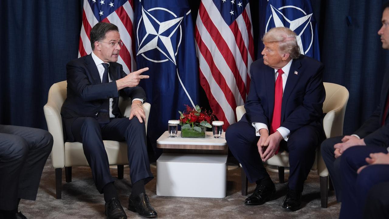 Il colloquio tra Donald Trump e il segretario generale dell’Alleanza Nato Mark Rutte