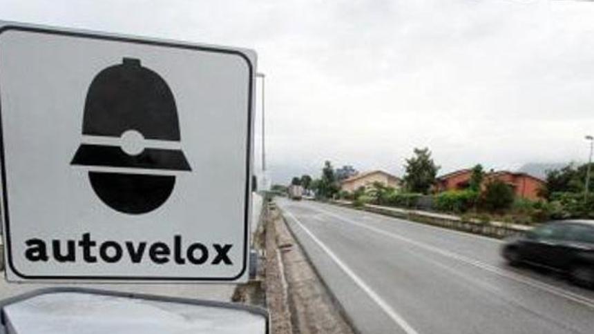 Un'indicazione dell'autovelox (foto d'archivio)