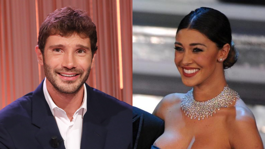Stefano De Martino e Belen Rodriguez insieme ai funerali del padre Enrico