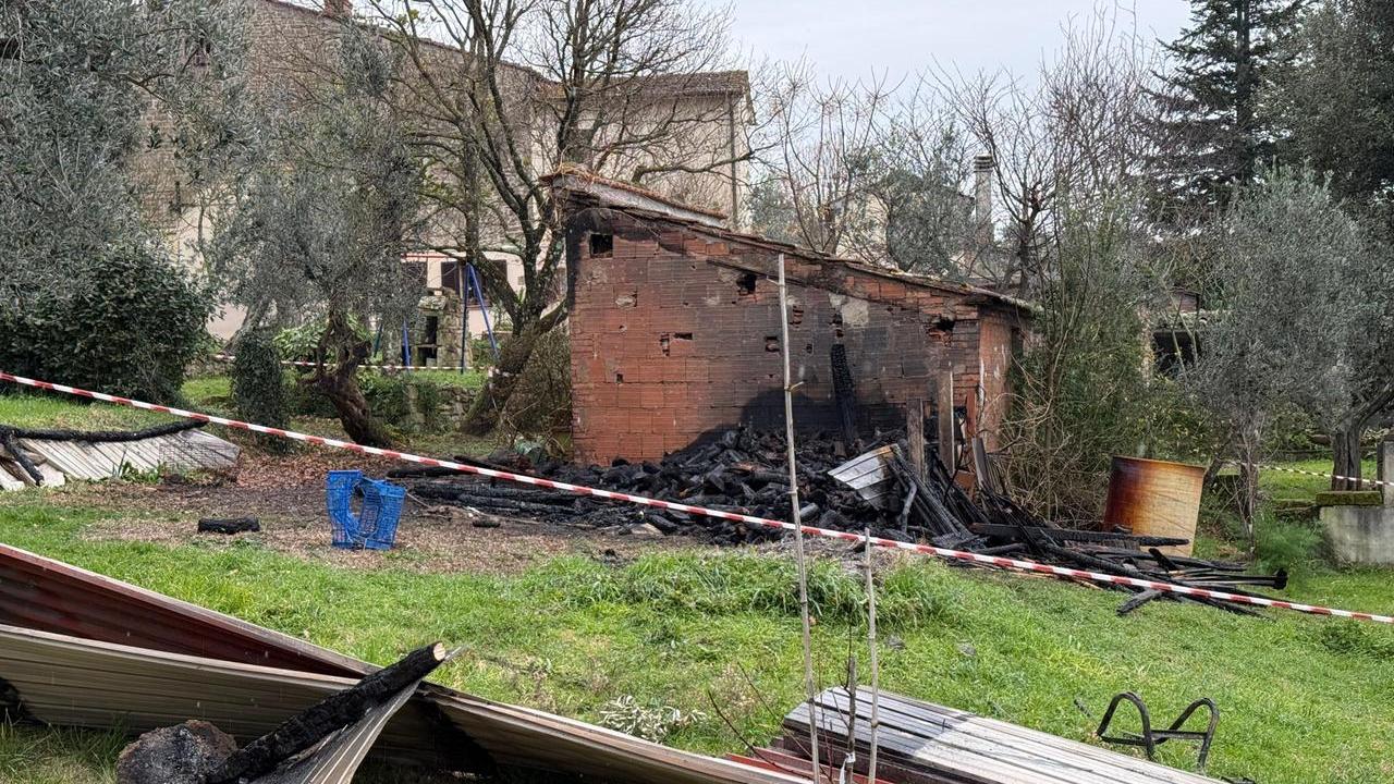 Il luogo della tragedia a Vinci