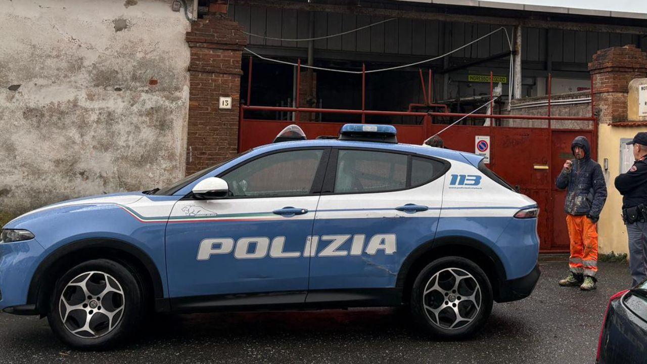 La polizia sul luogo della tragedia (foto Stick)