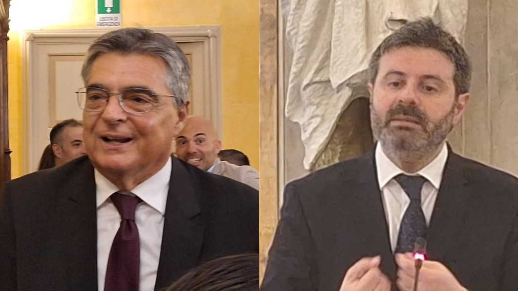 Da sinistra Gianfranco Ganau e Giuseppe Mascia