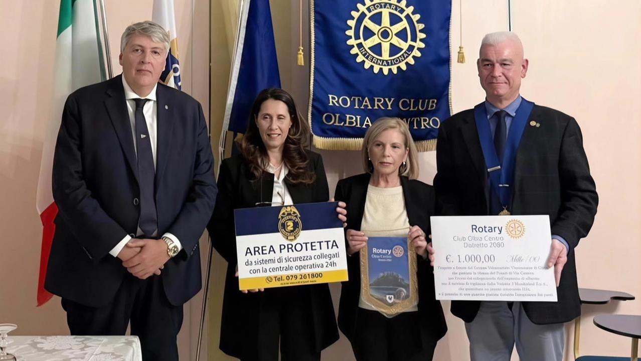 Dopo il furto di Natale alla mensa dei poveri, soldi e sicurezza dal Rotary Olbia Centro