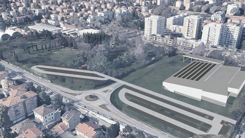 Con la nuova piscina anche quattro rotatorie: «Così traffico più fluido»
