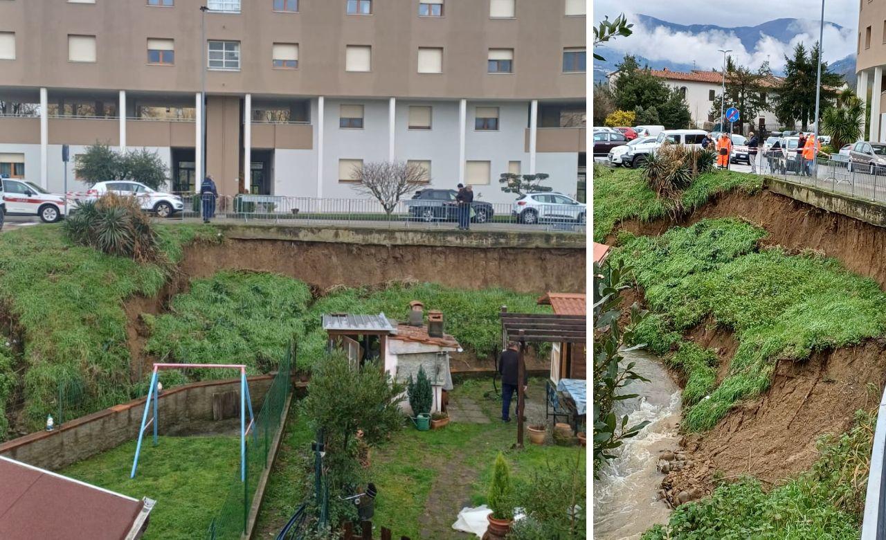 
	La frana in via Gentile alle Fornaci a Pistoia

