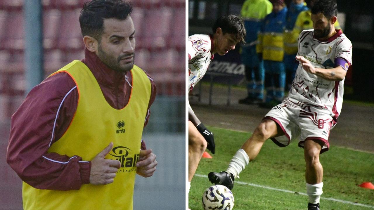 Andrea Caponi in maglia granata 