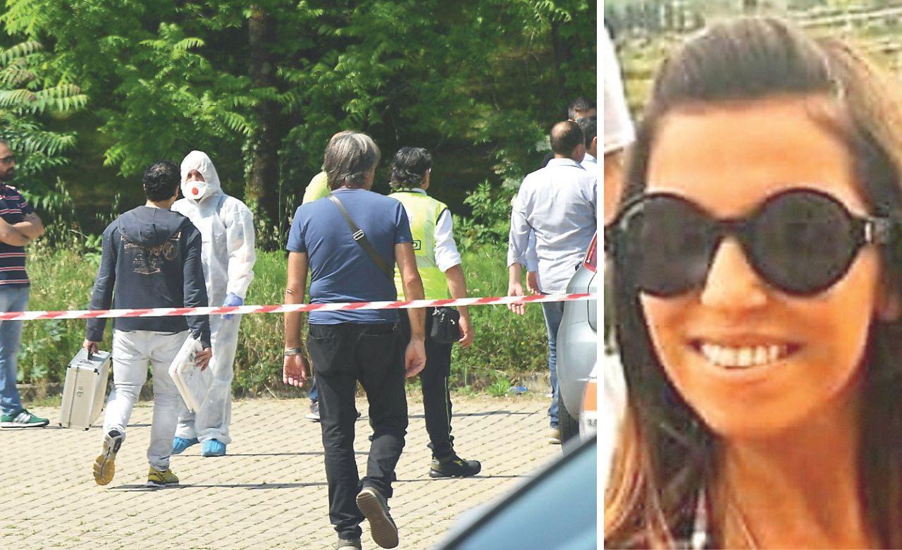 
	I rilievi sul luogo del delitto (foto Silvi) e la vittima, Elisa Amato

