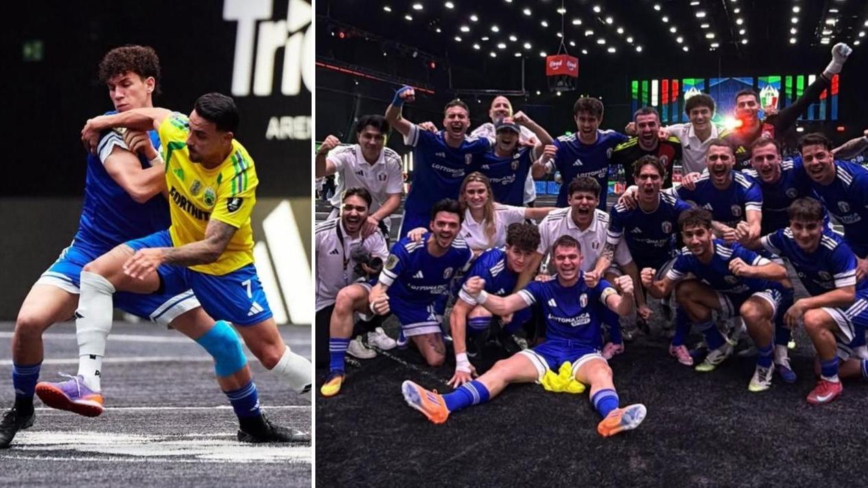 "Evan" in azione e con i compagni della nazionale