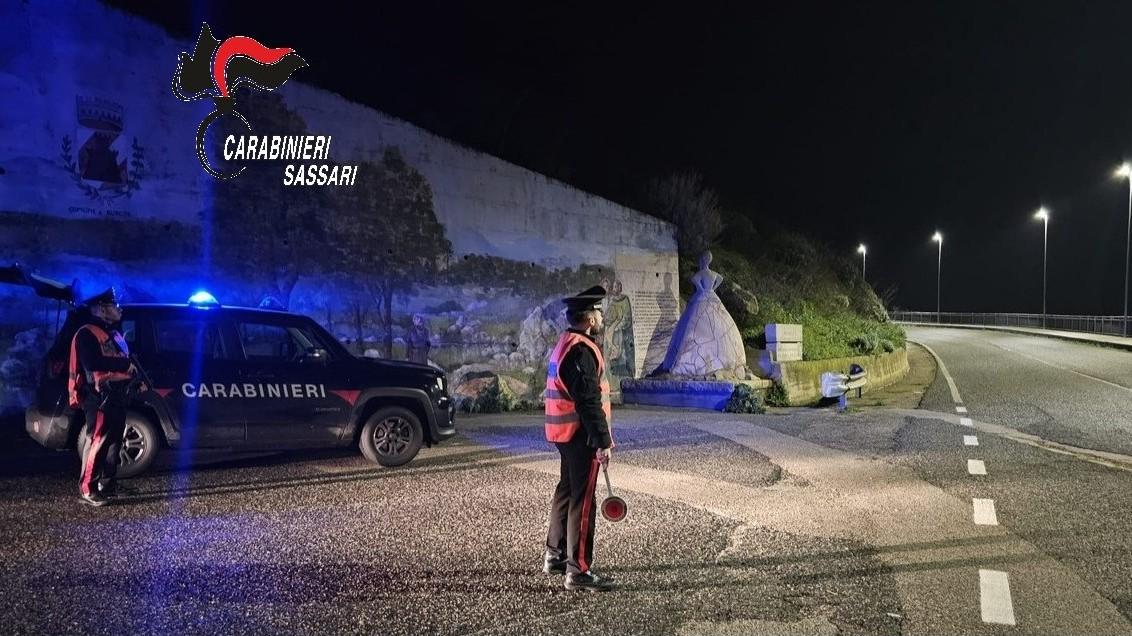 Sicurezza, raffica di controlli nel Sassarese: tre arresti e cinque denunce