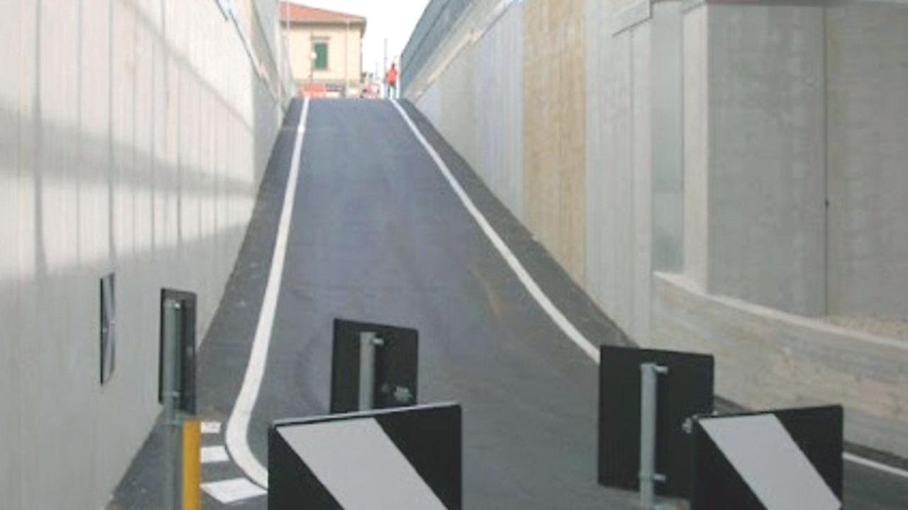 Il sottopasso oggetti dei lavori 