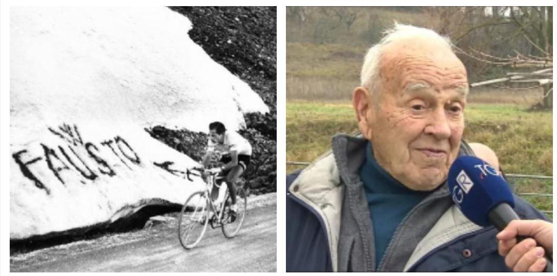 È morto a 92 anni Agostino Corradini: nel 1953 sua la scritta allo Stelvio «W Fausto» per Coppi al Giro d’Italia