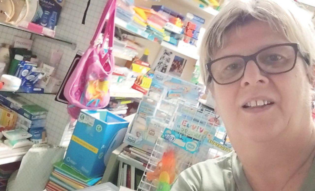 Antonella Benedetti all’interno di Cartolandia a Stiava