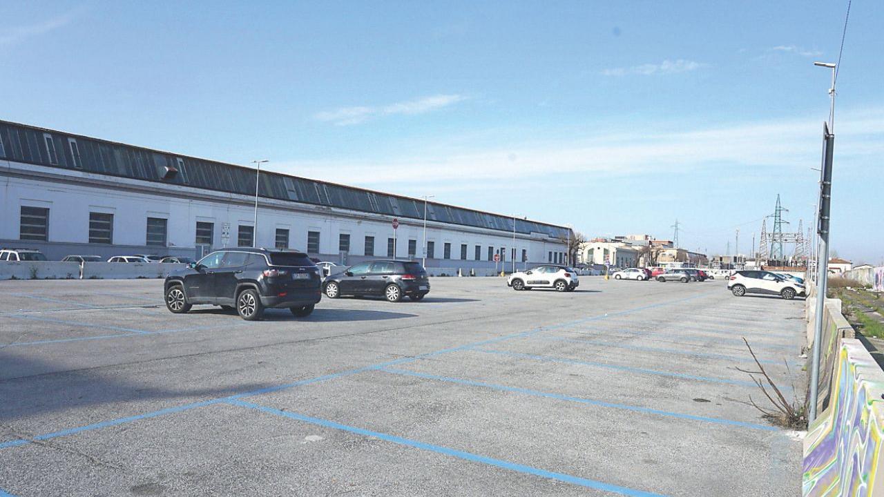 Il parcheggio in cui si svolgera il sopralluogo