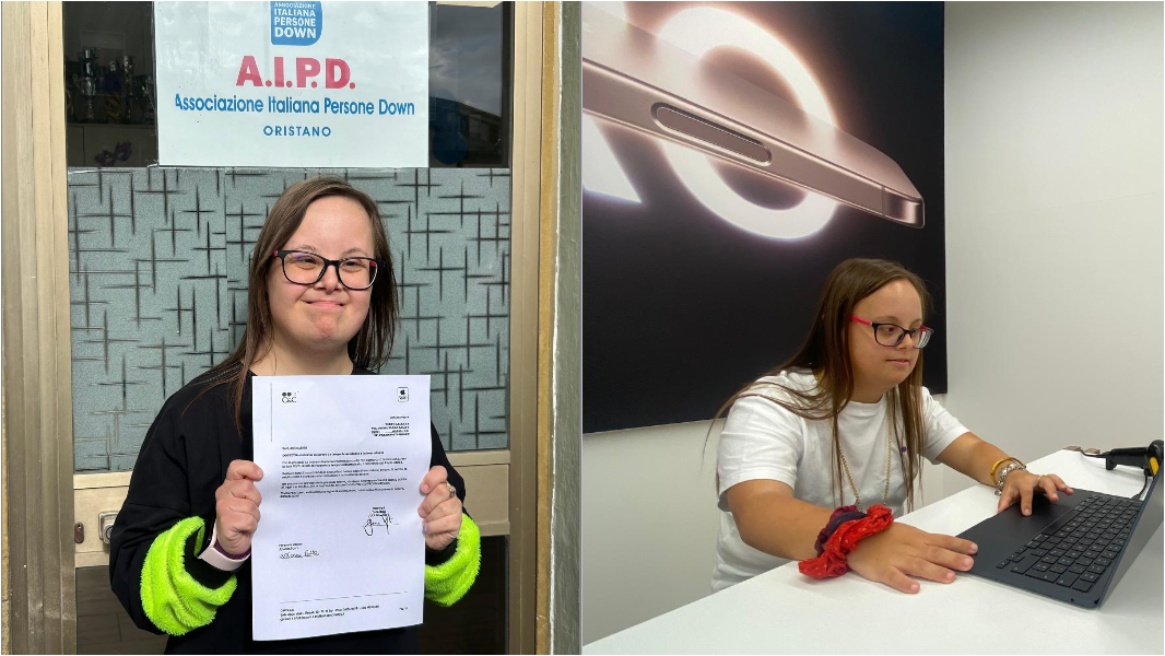 Arianna, 29enne con sindrome di Down assunta a tempo indeterminato: «Sono felice»