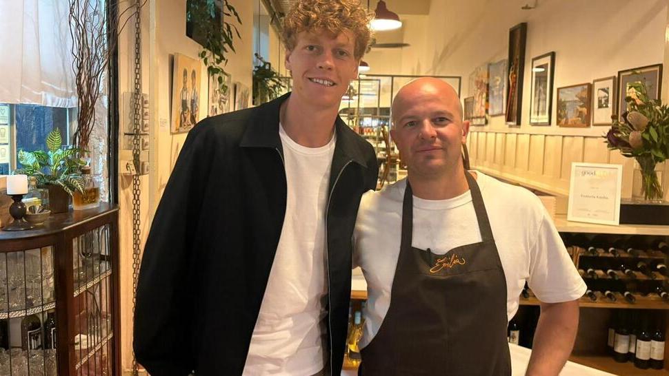 Jannik Sinner e lo chef Francesco Rota