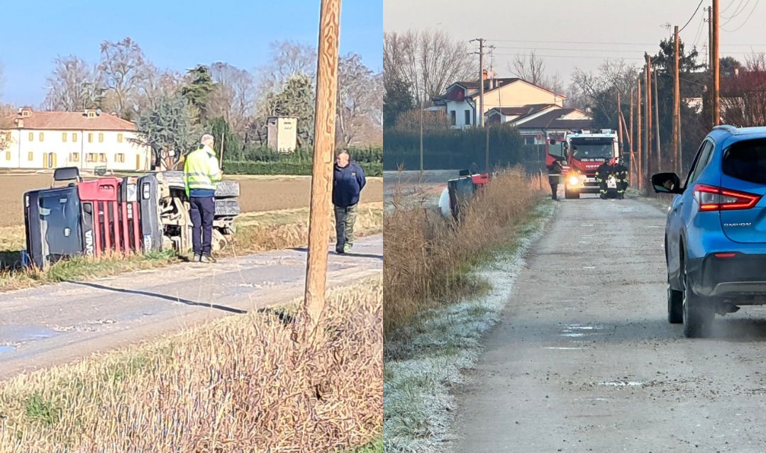 Camion si ribalta in via Bedani a Pontelagoscuro, i residenti: «Serve manutenzione»