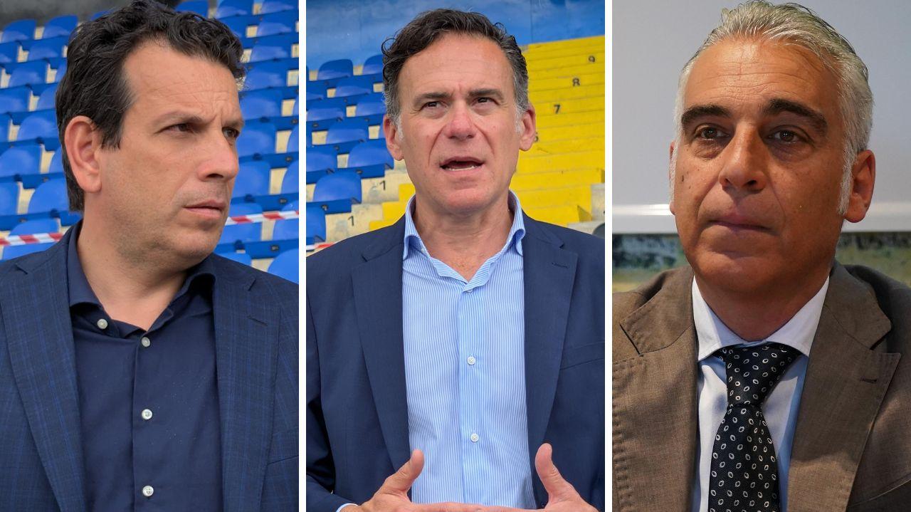 Da sinistra: Raffaele Latrofa, Michele Conti e Diego Petrucci