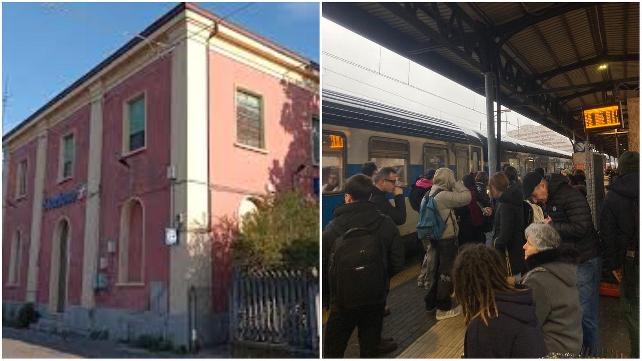 
	A sinistra Samoggia, a destra i disagi ai pendolari alla stazione di Modena

