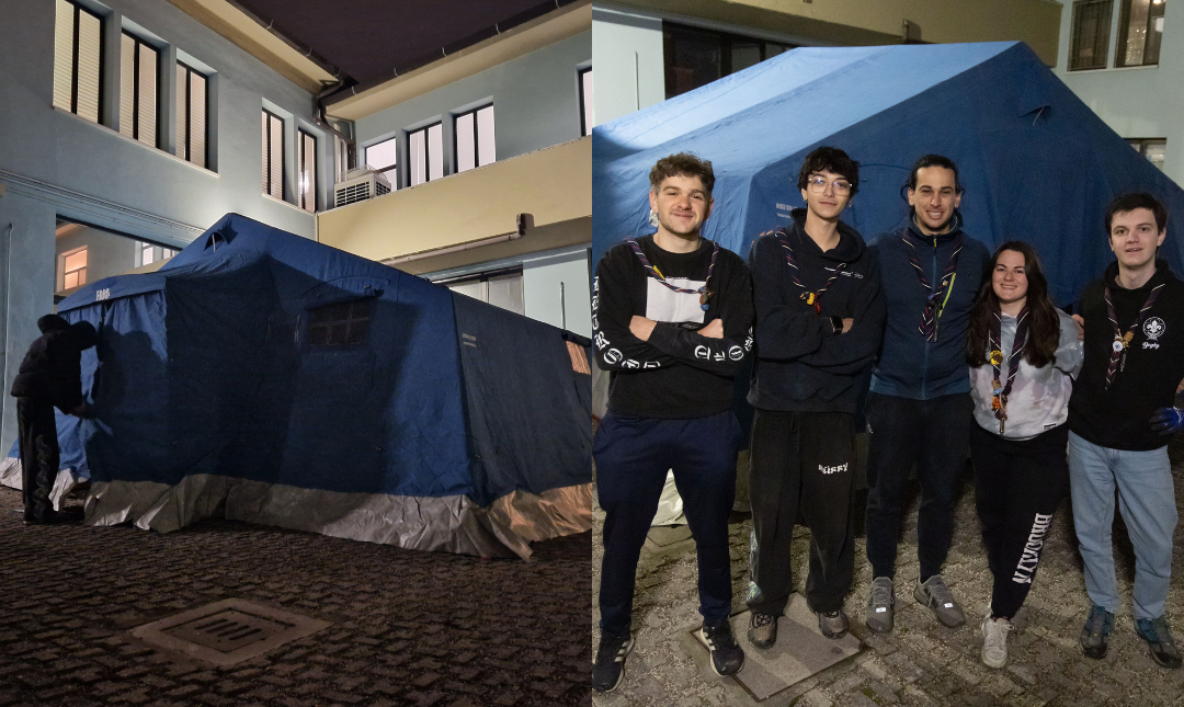 Cene calde per gli evacuati del Grattacielo, via al servizio di ristorazione grazie agli scout di Ferrara