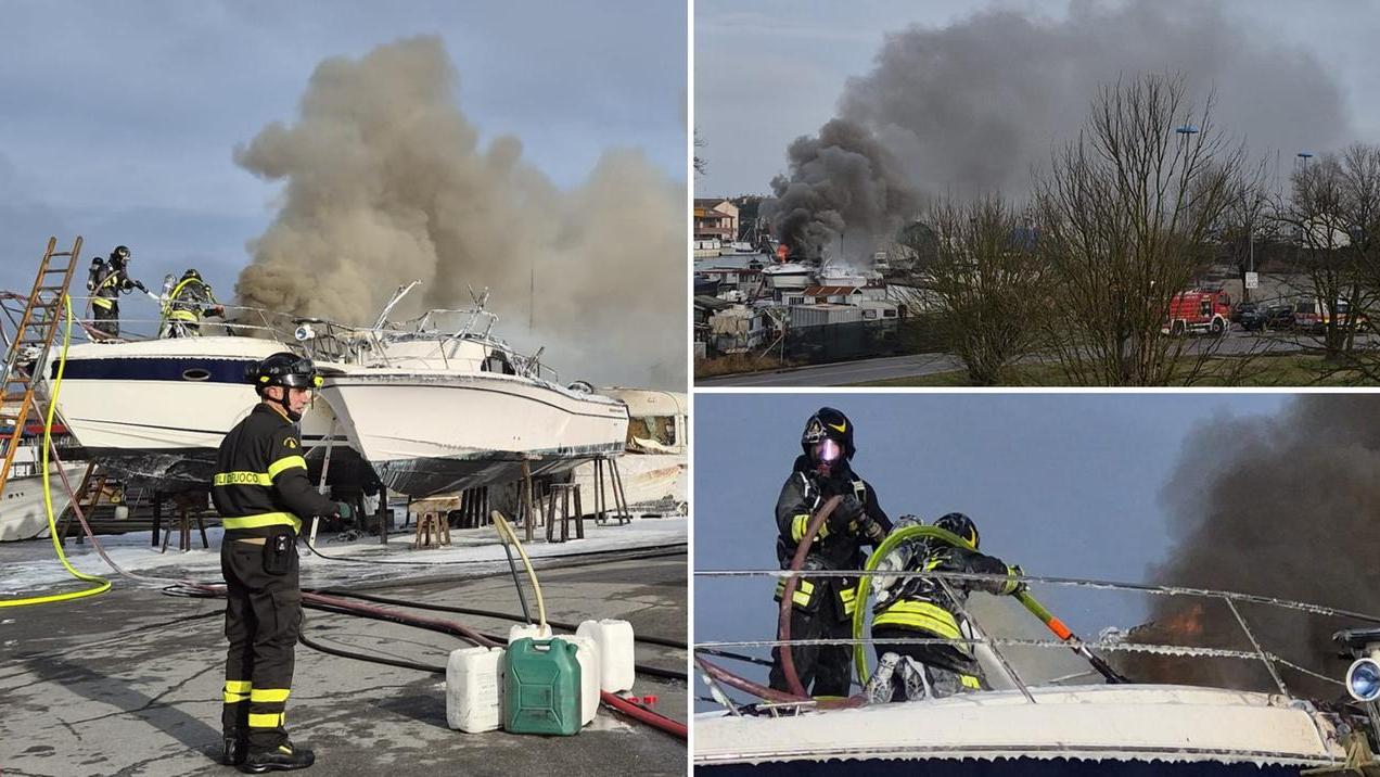 Due barche di modenesi divorate dalle fiamme a Lido Estensi