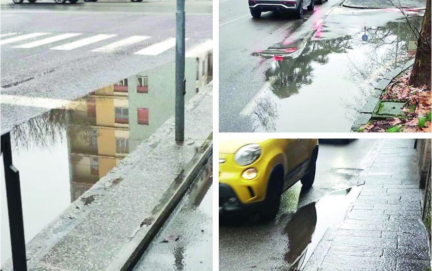 Con pioggia e tombini intasati, Reggio Emilia prova ad essere...Venezia