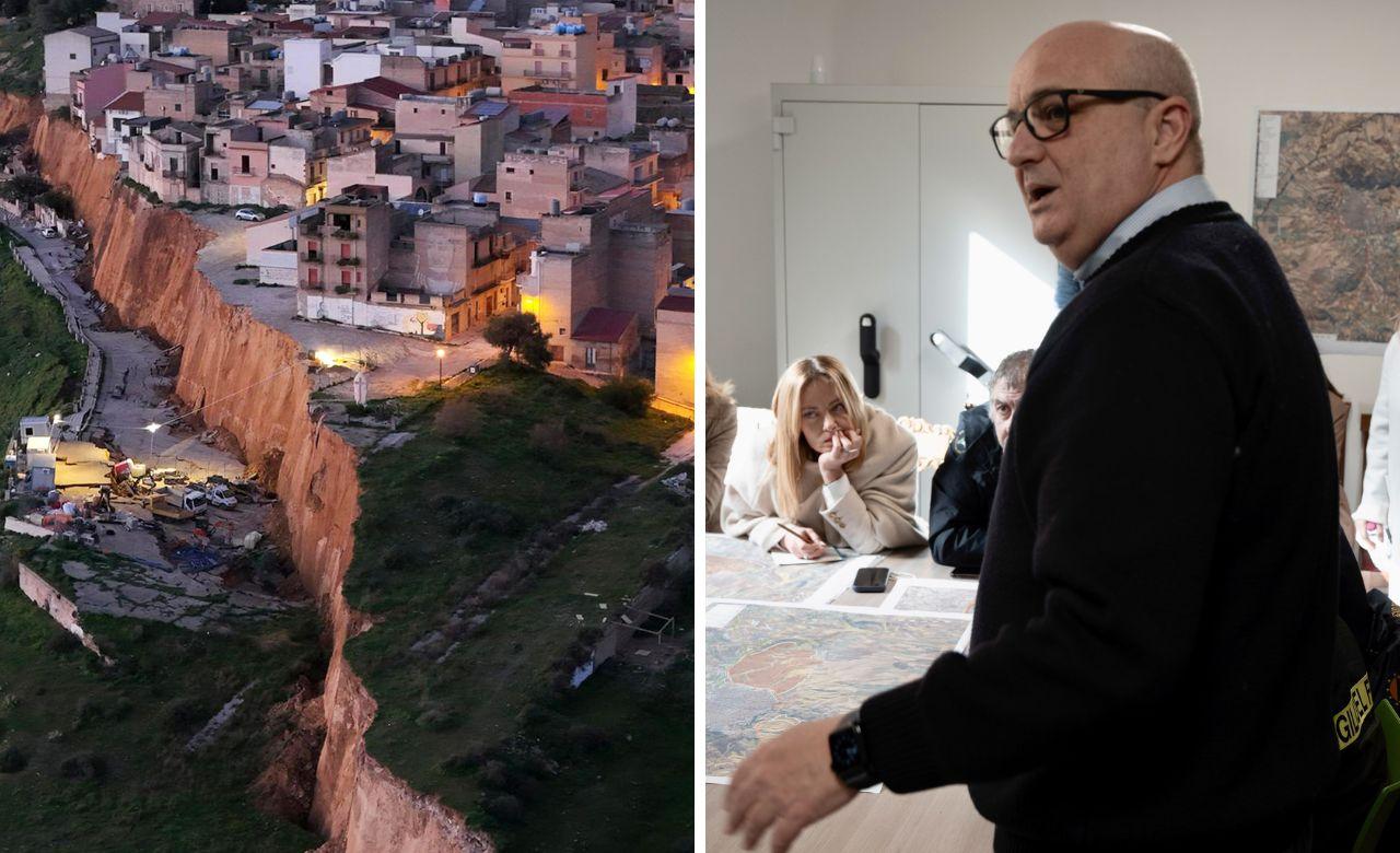 La frana e il docente di geologia