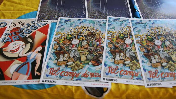 Carnevale di Viareggio 2026, da sabato 31 gennaio i poster in regalo con Il Tirreno