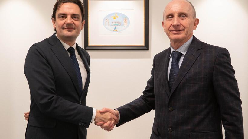 Antonio Giusti (a destra) con Francesco Diolaiuti