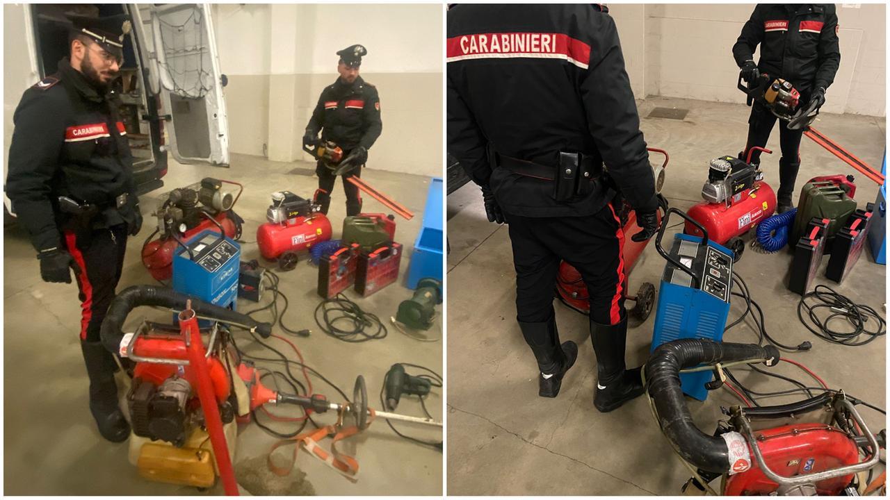 Ruba tagliaerba, compressori e generatori: in manette il ladro degli utensili da lavoro